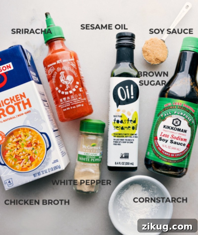 The Heart of the Dish: Homemade Umami-Rich Stir-Fry Sauce for Foil Pack Ramen Noodles Close-up image showcasing the homemade stir-fry sauce, rich in umami, spicy, and sweet notes