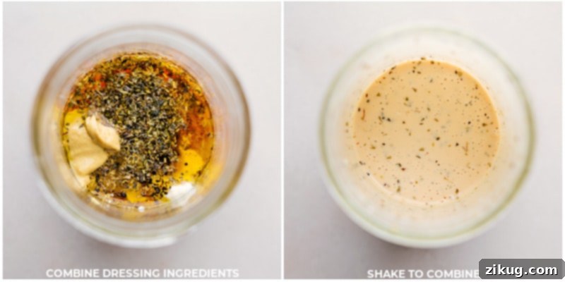 Process shots of Grinder Sliders-- images of the dressing used in this dish