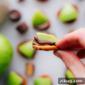 Caramel Apple Bites on a plate, ready to be served