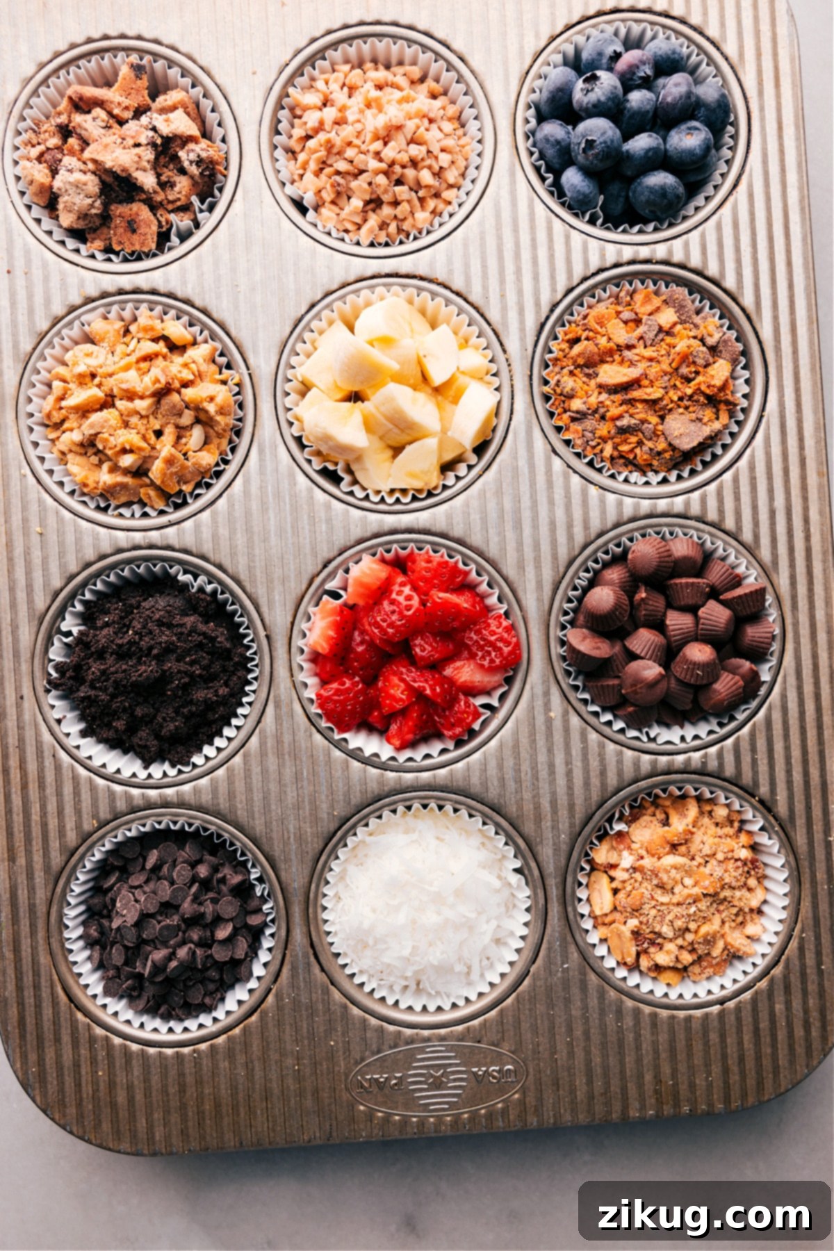 Toppings for Dessert Pie Bar Various toppings used in your fully customizable Dessert Pie Bar.