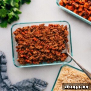 Ground Turkey Meal Prep ready to go.