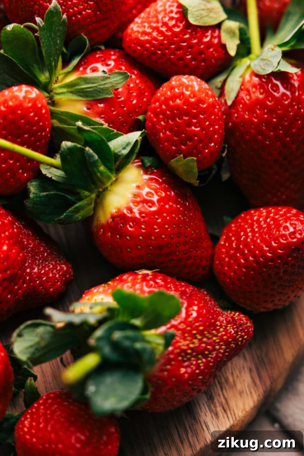 Chocolate Dipped Strawberries: Freshness ready for dipping. A pristine bowl of freshly washed and perfectly dry strawberries, stems intact, glowing with natural redness, ready to be dipped and transformed into gourmet treats.