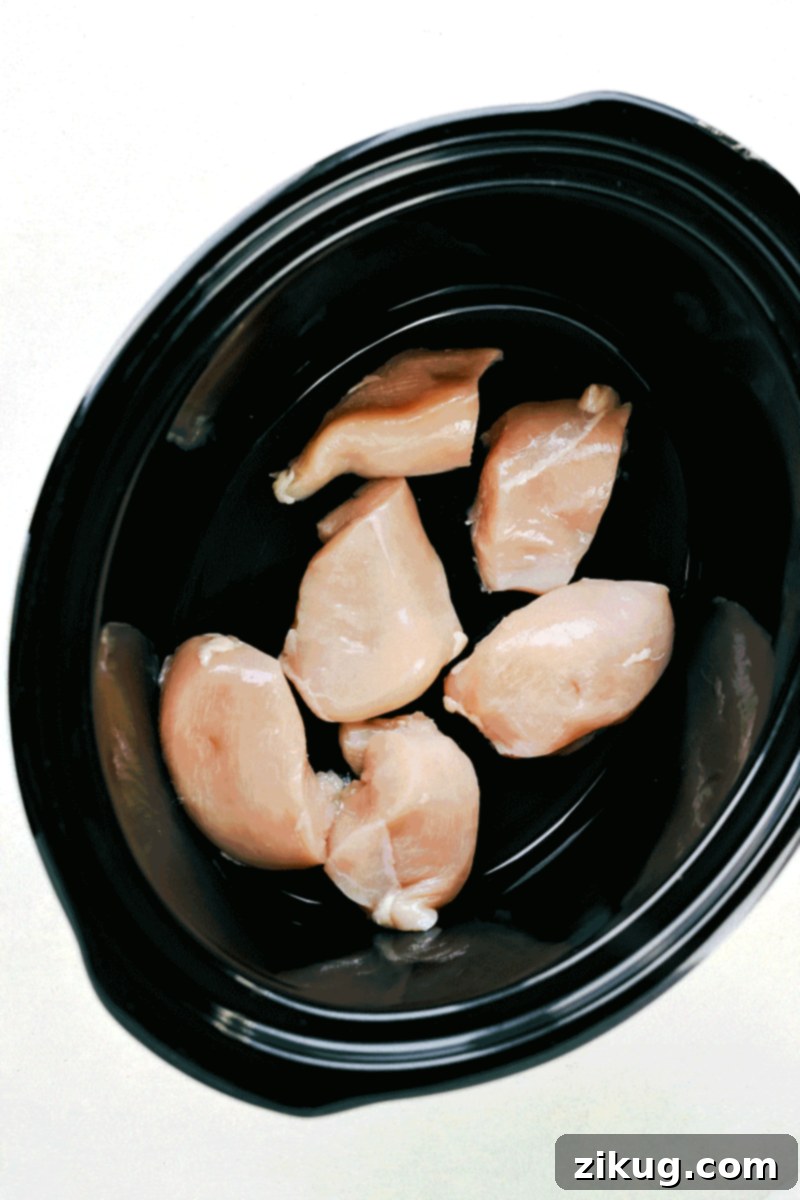 Cozy Creamy Chicken and Wild Rice Slow Cooker Meal 4 Crockpot WILD RICE CASSEROLE -- easy, delicious, and made simple using the slow cooker. Hearty, healthy meal the whole family will love. Recipe is from chelseasmessyapron.com