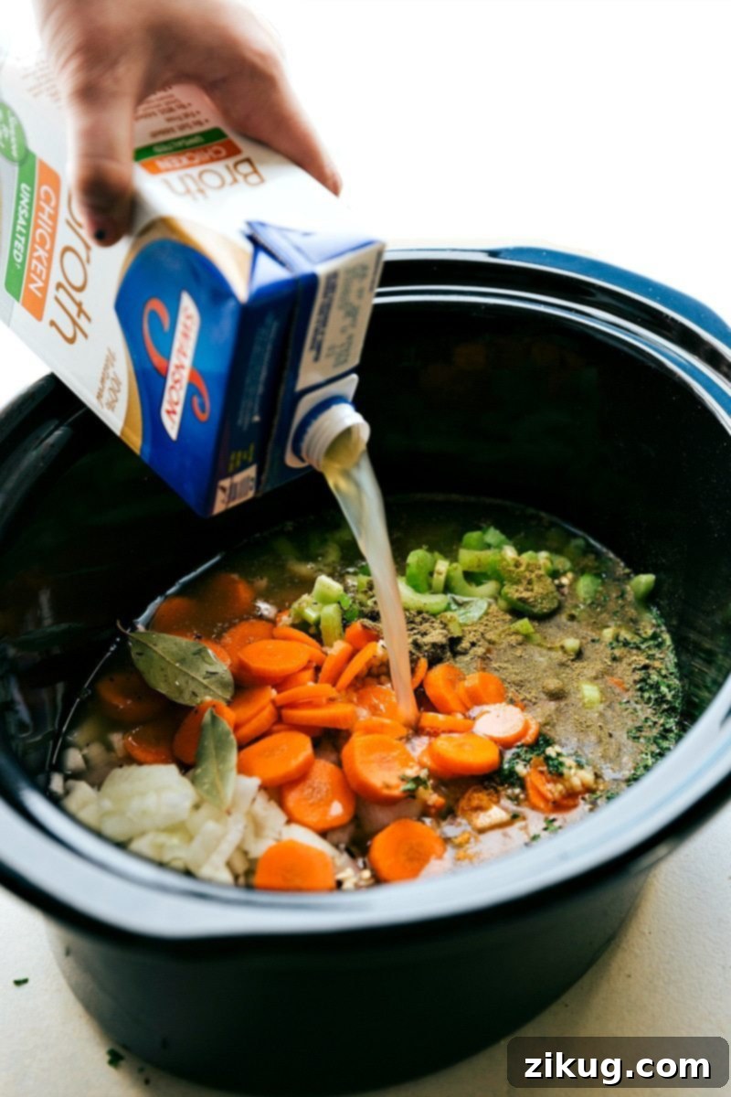 Cozy Creamy Chicken and Wild Rice Slow Cooker Meal 5 Crockpot WILD RICE CASSEROLE -- easy, delicious, and made simple using the slow cooker. Hearty, healthy meal the whole family will love. Recipe: chelseasmessyapron.com