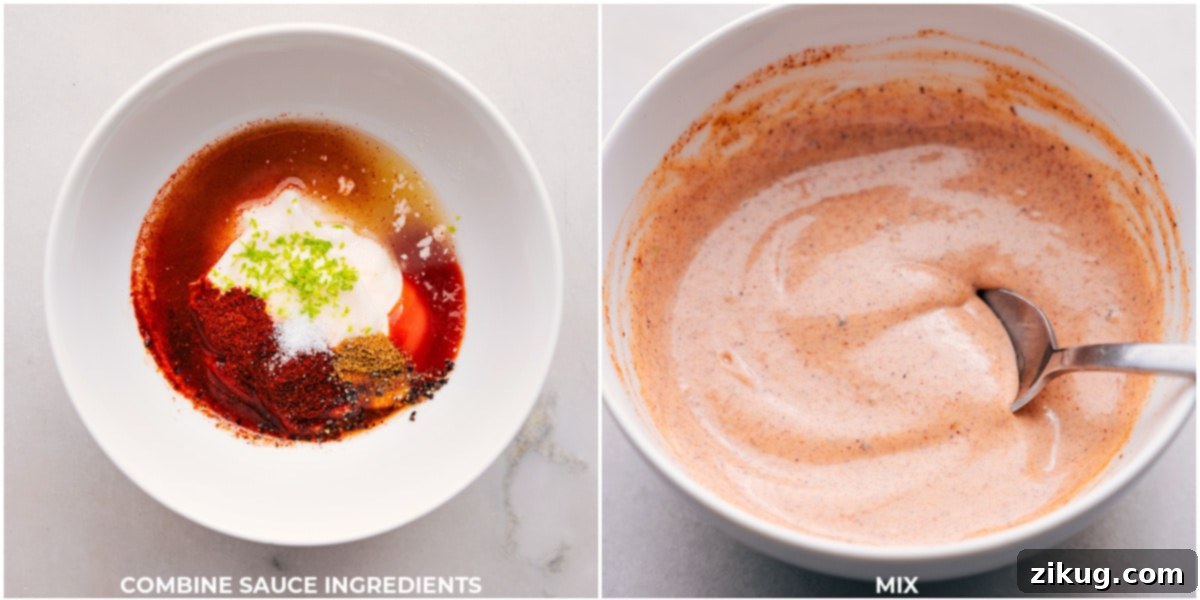 Whisking together the zesty dressing for Sweet Potato and Black Bean Burrito Bowls: The Perfect Finish A whisk vigorously blending together the creamy, zesty dressing in a small bowl, showcasing its smooth texture and readiness to elevate the Sweet Potato and Black Bean Burrito Bowls.