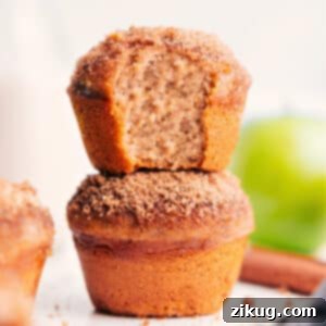 A batch of freshly baked Applesauce Muffins.