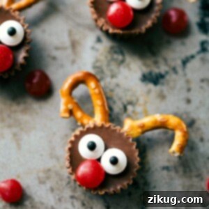 Merry & Minimal: 4 5-Ingredient Christmas Treats 7 Rudolph Bites, a fun and edible Christmas craft