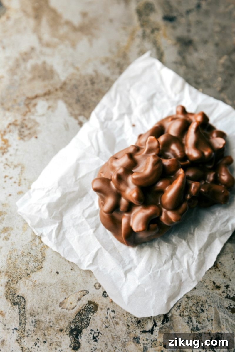 Toffee Cashew Clusters: Easy and quick Christmas treat recipe. Image of delightful cashew toffee clusters, a perfect Christmas treat for any occasion.