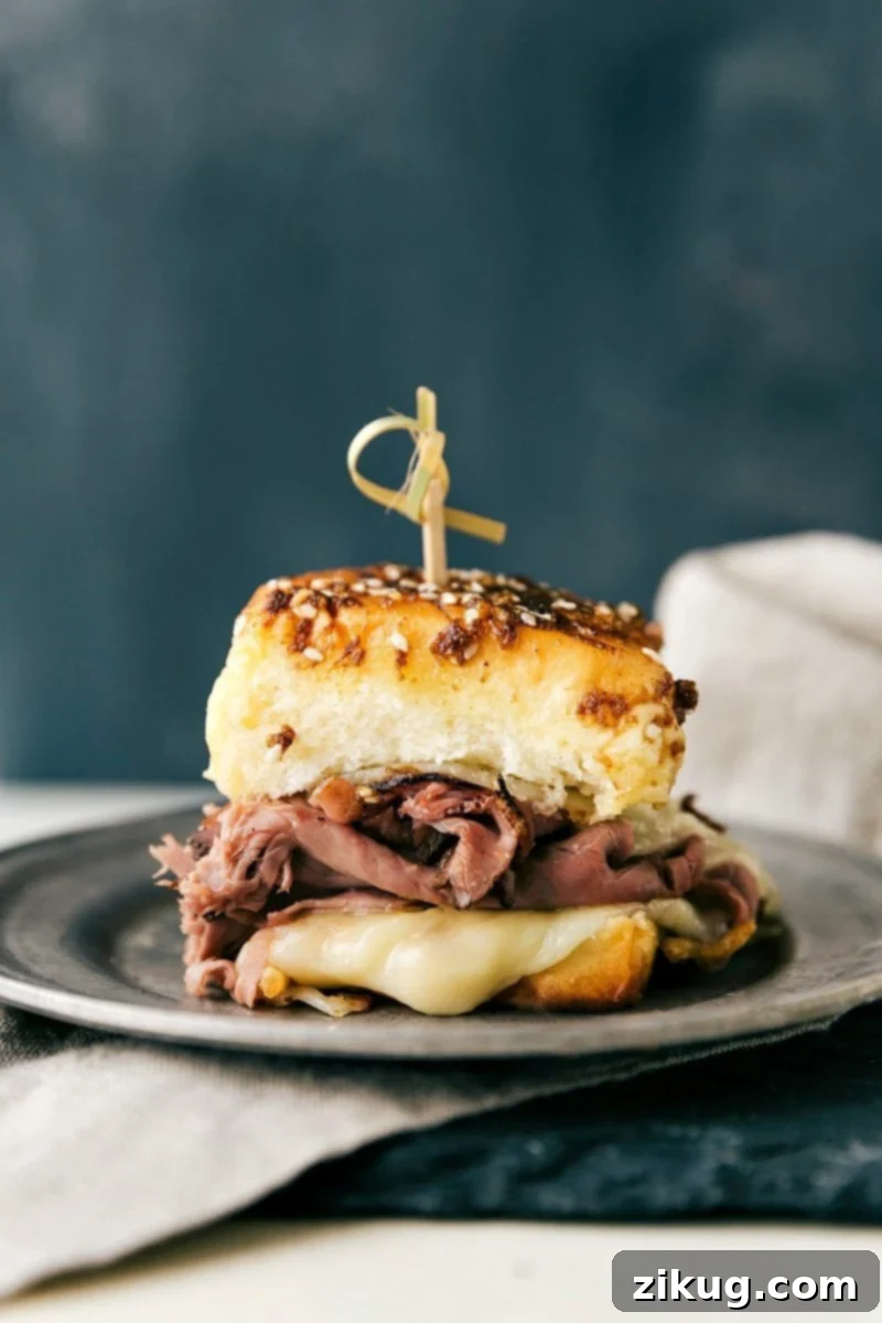 The sandwich on a plate.