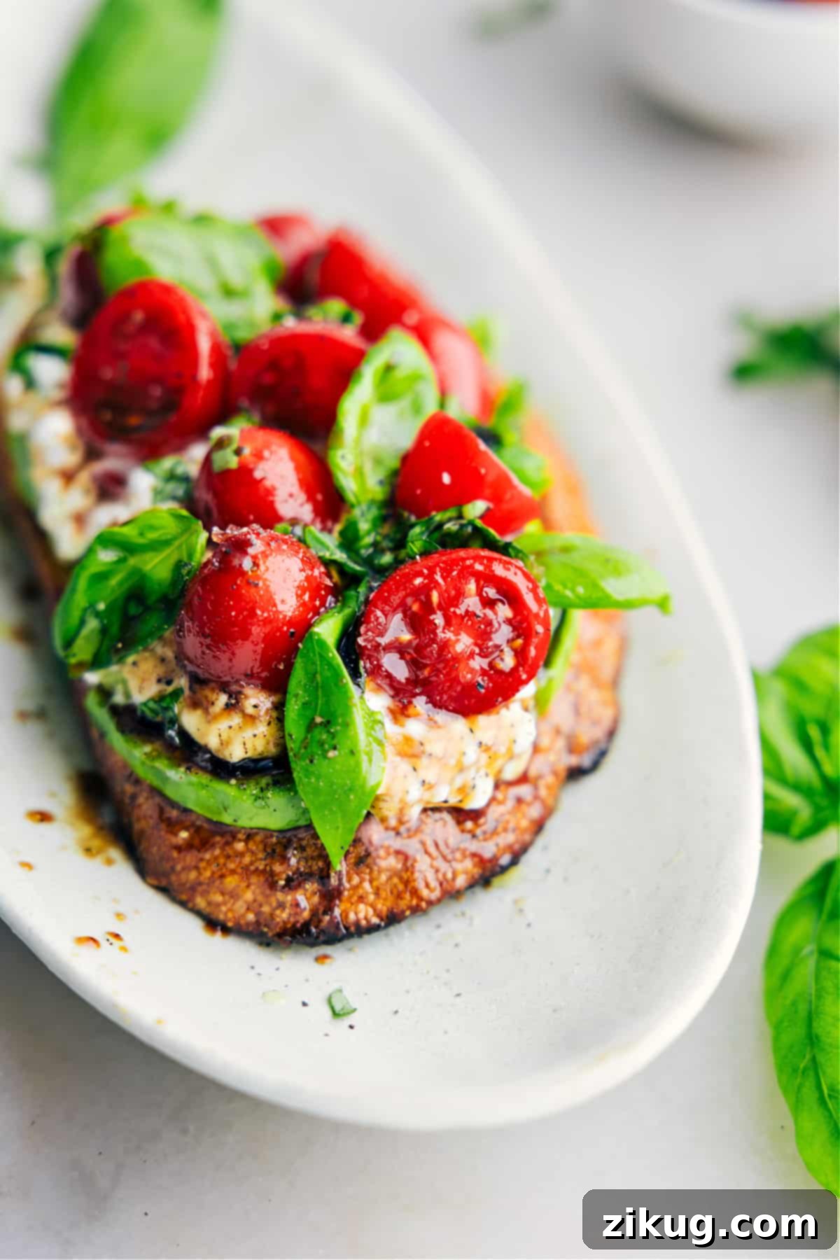 Delicious And High Protein Cottage Cheese Toast The lunch or breakfast ready to enjoy on a plate.