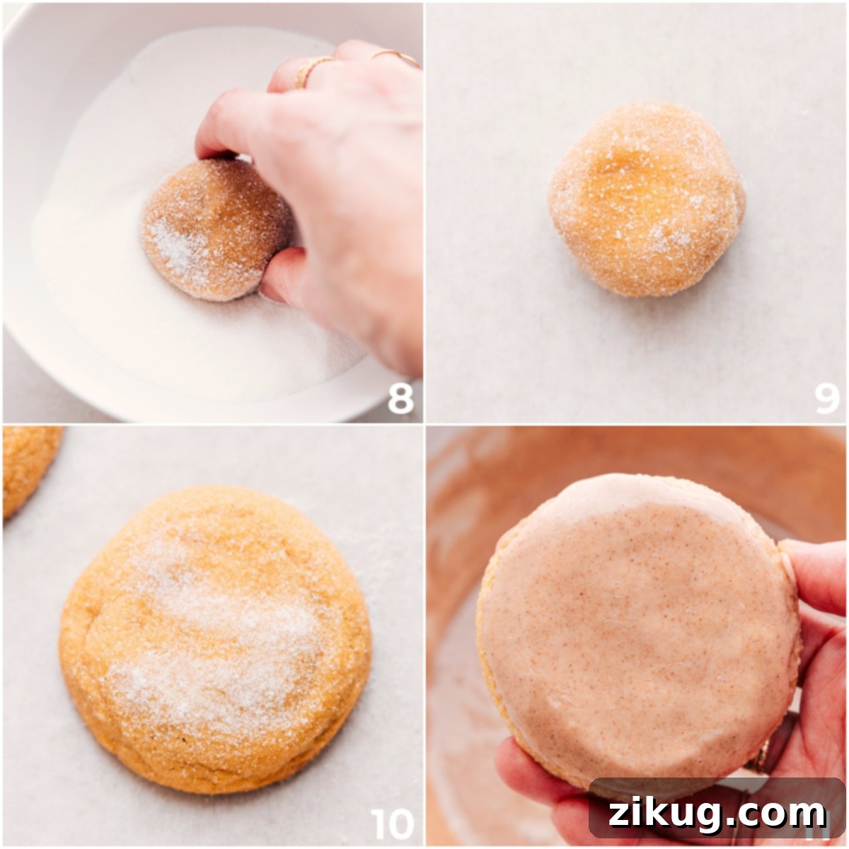 Pop-Tart Cookies Finished With A Sweet Cinnamon Glaze Dipping cookie dough in granulated sugar before baking, then drizzling a sweet glaze over the cooled Pop-Tart cookies.