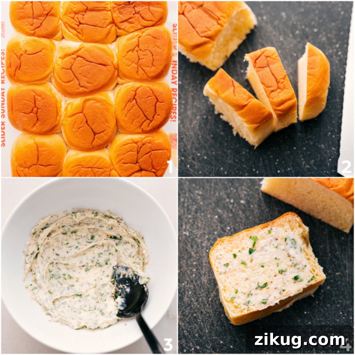 How To Make Mini Grilled Cheese Slice the rolls into three parts and butter each side for these mini grilled cheeses.