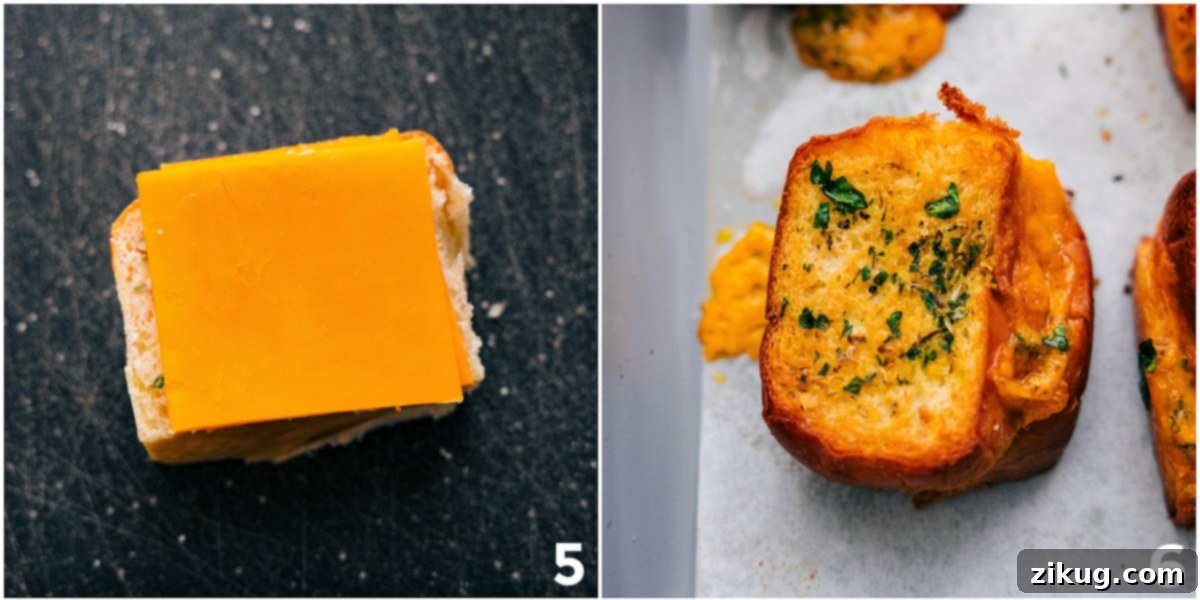 Bake Up These Mini Grilled Cheese Sandwiches Add cheese between the roll layers and bake until perfectly crispy.