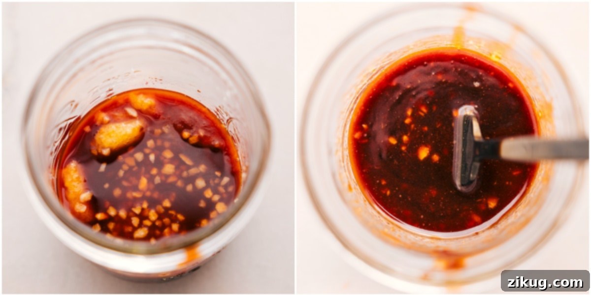 How To Make The Best Asian Ground Beef The sauce for this recipe is whisked together in a mason jar.