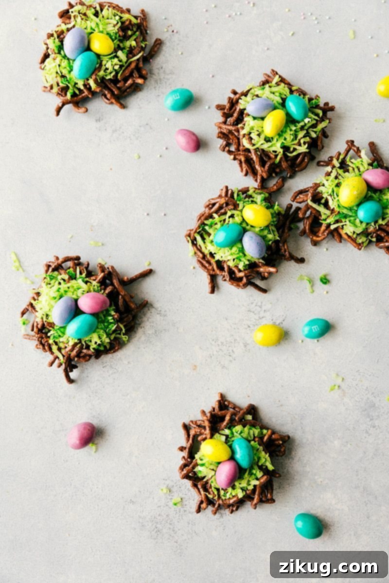 An assortment of homemade Easter cookies and candies, creatively decorated and ready for a festive celebration.