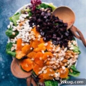 Vibrant Beet Medley 8 Beet Salad with roasted beets, fresh citrus, creamy goat or feta cheese, candied almonds, and a tangy citrus-balsamic vinaigrette.