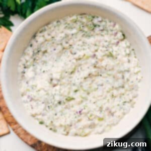 Vibrant Green Goddess Chicken Salad 3 A serving of Green Goddess Chicken Salad