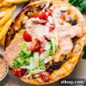 Smash Burger Tacos recipe image.
