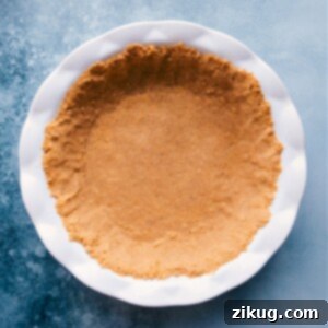 Finished Graham Cracker Crust in a pie pan
