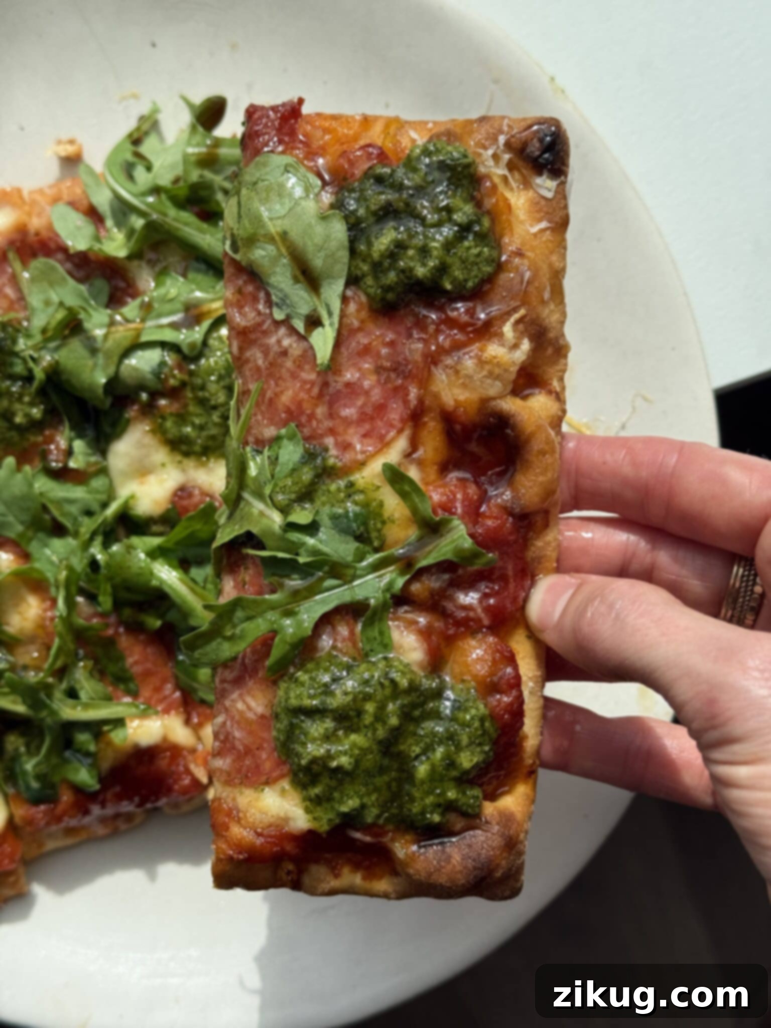 Trader Joe's Recipes: Pizza made on naan bread with fresh toppings.