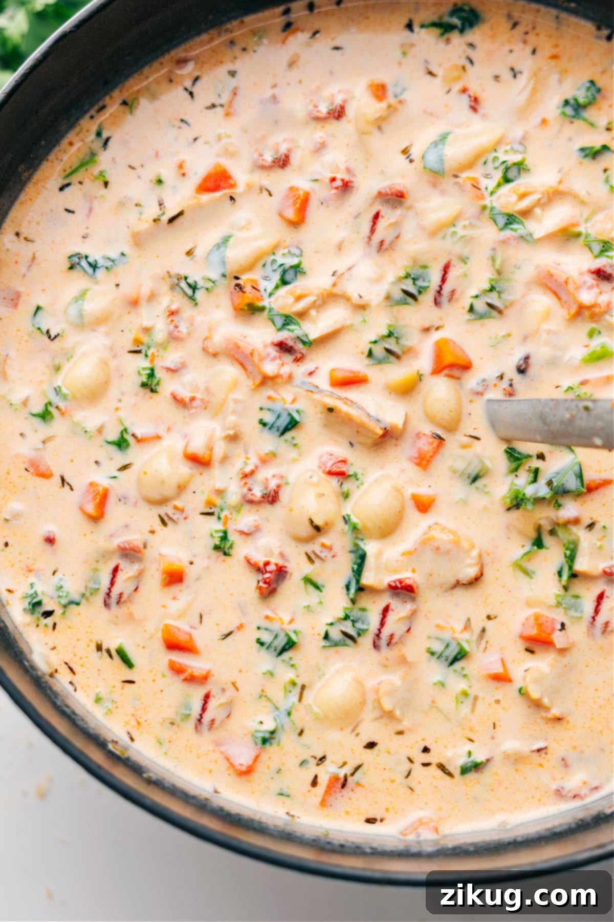 Marry Me Chicken Soup Is The Perfect Weeknight Comfort Food Marry Me Chicken Soup simmering in a large pot, perfectly cooked and ready to be served.