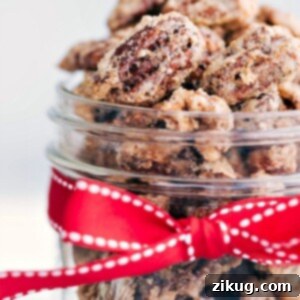 Sweet and Crunchy Candied Pecans 3 A bowl of freshly made candied pecans, glistening with their sweet coating, ready to be enjoyed.