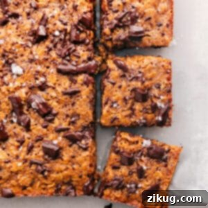 Delicious Soft-Baked Oatmeal Breakfast Bars, ready to be served.