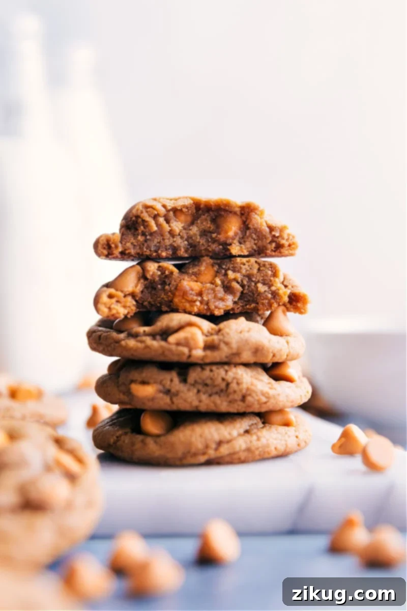A stack of Butterscotch Cookies