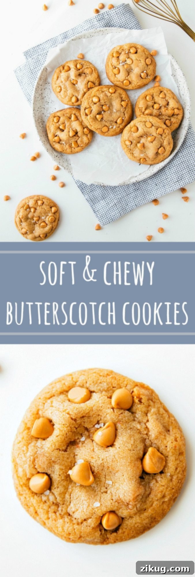 The BEST, softest, and chewiest butterscotch cookies