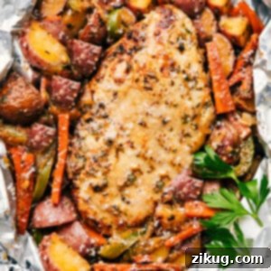Italian Chicken and Veggies foil pack meal