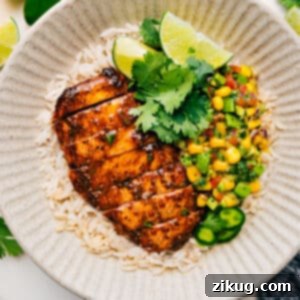 Grilled Taco Chicken with Avocado Corn Salsa