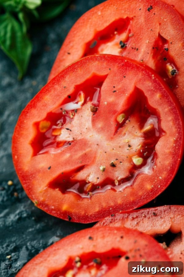 Chicken Salad Wraps Sliced tomatoes that go into this Chicken Salad Wrap.