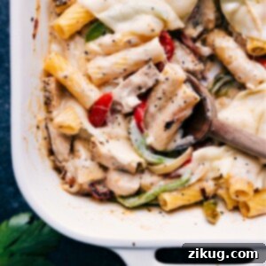 Baked Ziti With Chicken finished dish