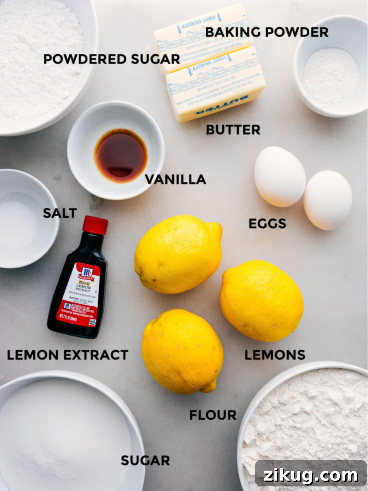 Close-up of lemon cookie dough being prepared