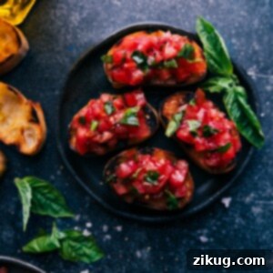 Authentic Italian Bruschetta Al Pomodoro