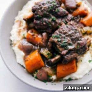 Delicious Short Ribs Recipe with rich gravy and vegetables