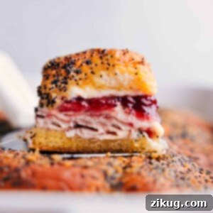 Delicious Turkey Cranberry Sliders, perfectly golden and ready to be served.