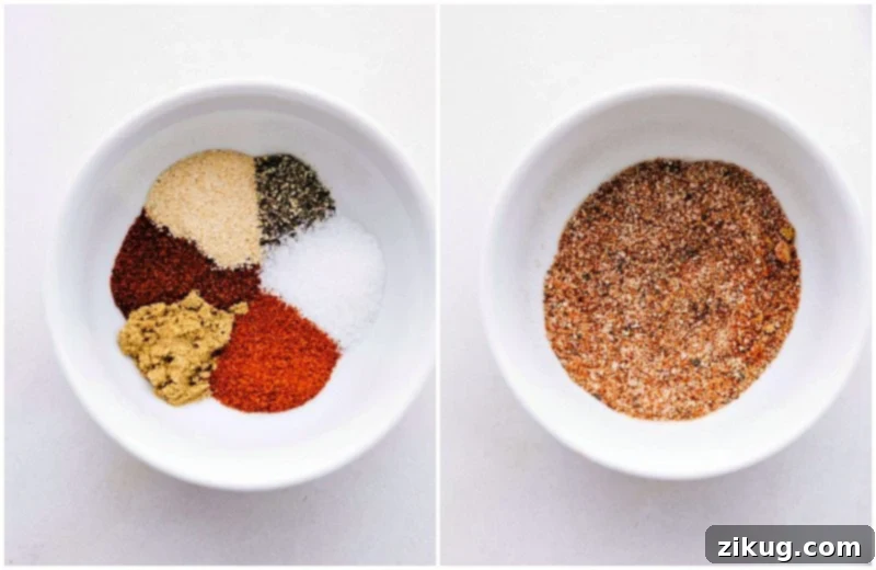 Spices added to the roasted sweet potatoes will complement the natural flavor of the sweet potato, without over-powering it, creating a harmonious blend. A selection of spices used to season the sweet potatoes, perfectly complementing their natural flavor without overpowering it.