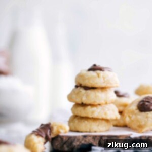 Coconut Thumbprint Cookies with Nutella