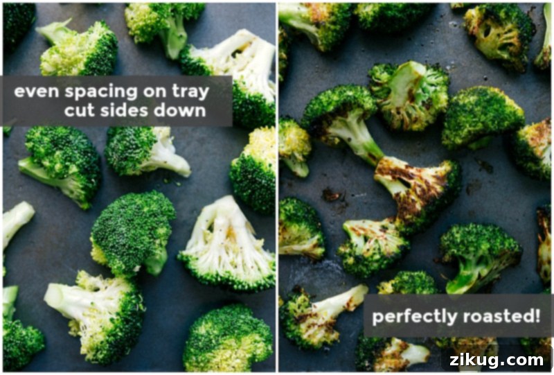 Arranging Vegetables on Tray for Perfect Roasting Vegetables arranged on a tray, laid cut side down to ensure perfect cooking.