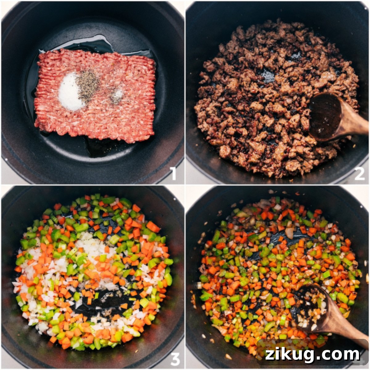 Brown The Sausage And Cook The Veggies For Sausage Potato Soup Brown the sausage until crispy and sauté the mirepoix until tender for this flavorful sausage potato soup recipe.
