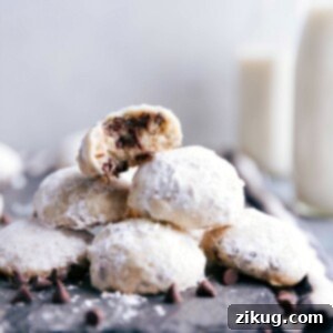 Chocolate Chip Snowball Cookies recipe image