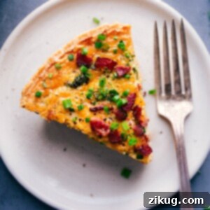 Broccoli Cheddar Quiche