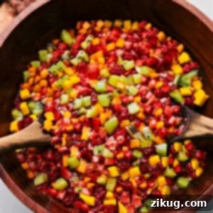 Easy Fruit Salsa Recipe in a large bowl.