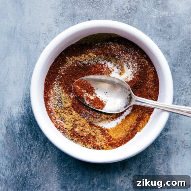 Essential Seasoning Blend for Flavorful Quinoa Chili A vibrant mix of chili spices and seasonings, perfectly blended and ready to infuse the Quinoa Chili with a rich, aromatic flavor.
