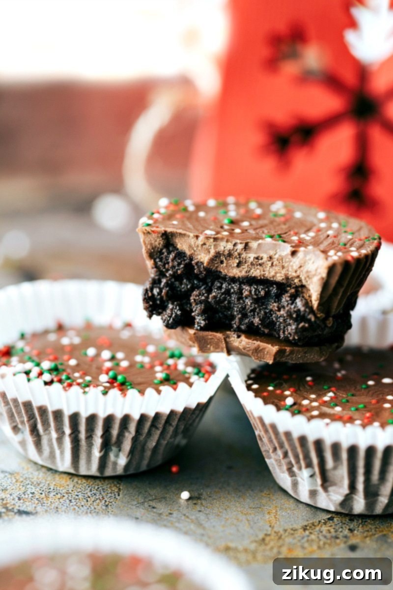 Two Takes on Thin Mint Oreo Cups 3 THREE INGREDIENT easy, no-bake Chocolate THIN MINT cups via chelseasmessyapron.com