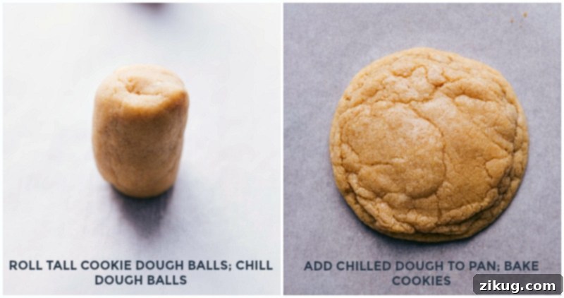 Dough rolled into tall cylinders on a baking sheet, perfectly baked and coming out of the oven with a golden-brown color.