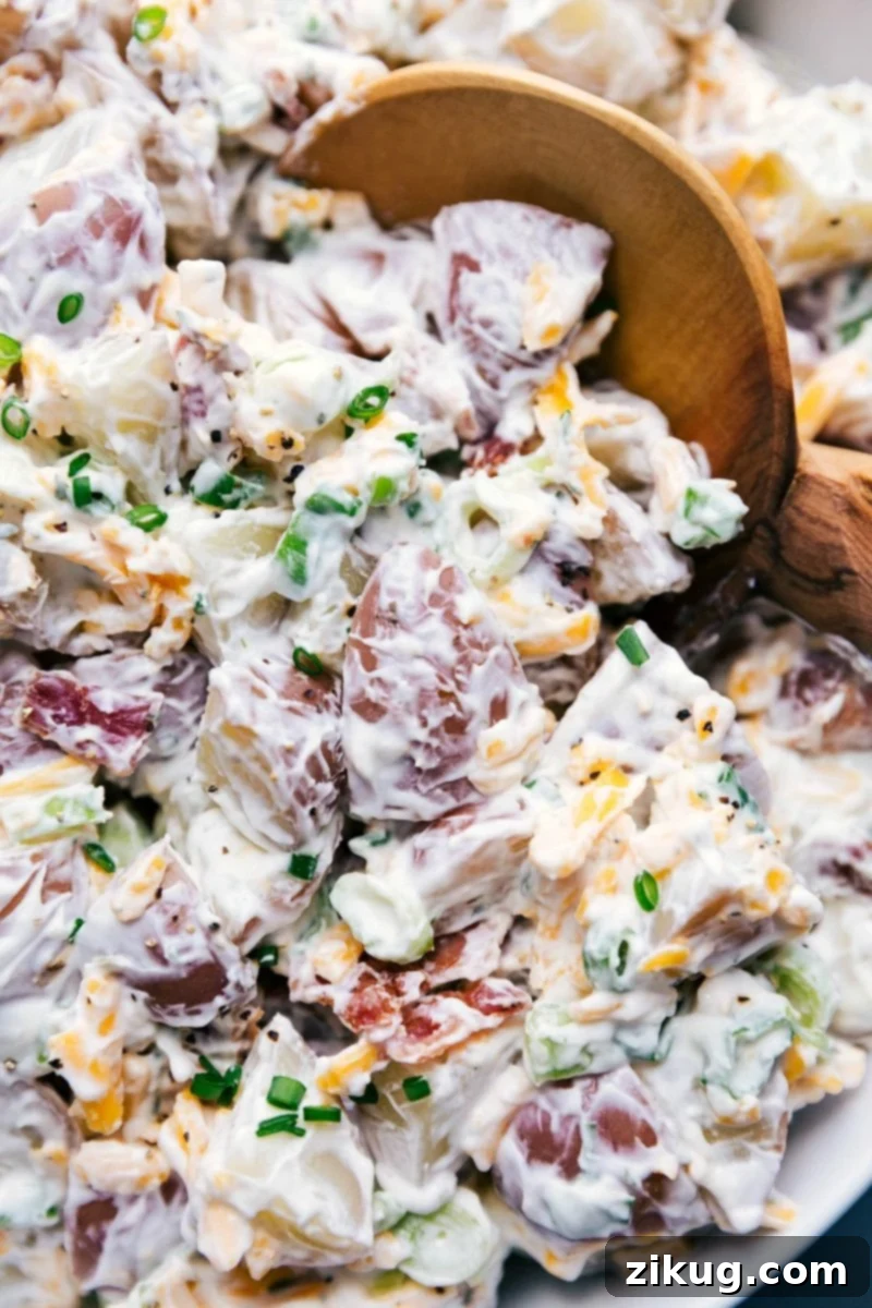 A perfectly prepared side dish, deliciously dressed and inviting, presented in a bowl and ready for immediate enjoyment at any meal or gathering.