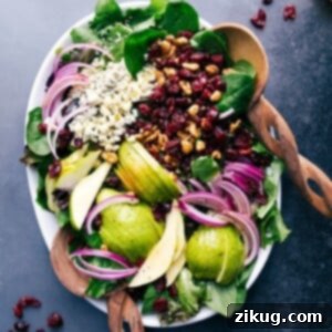 Pear salad on a tray.