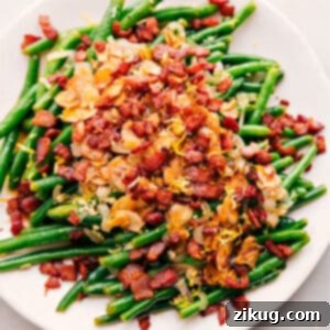 Bacon-Kissed Green Beans 2 Green Beans with Bacon